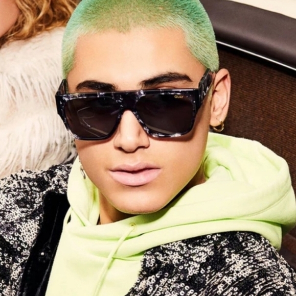 New Quay Australia x Saweetie Go Off Flat Top Polarized Shield Unisex Sunglasses - Picture 2 of 6